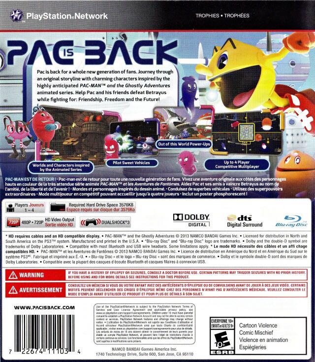Pac-man And The Ghostly Adventures - Sony PlayStation 3 (PS3) video game collectible - Main Image 2