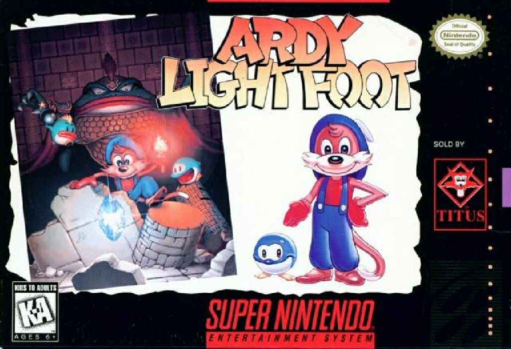 Ardy Light Foot - Nintendo Super Nintendo Entertainment System (SNES) video game collectible - Main Image 1