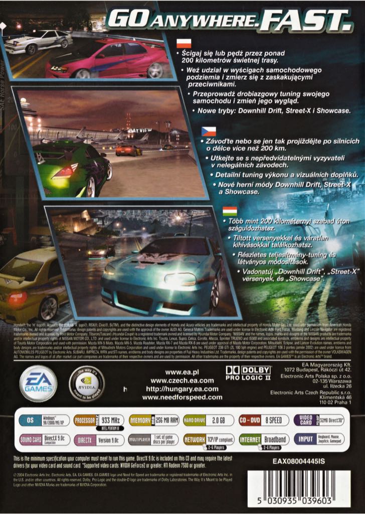 Need For Speed: Underground 2 - PC (Electronic Arts/EA - 1) video game collectible [Barcode 5030930039608] - Main Image 2