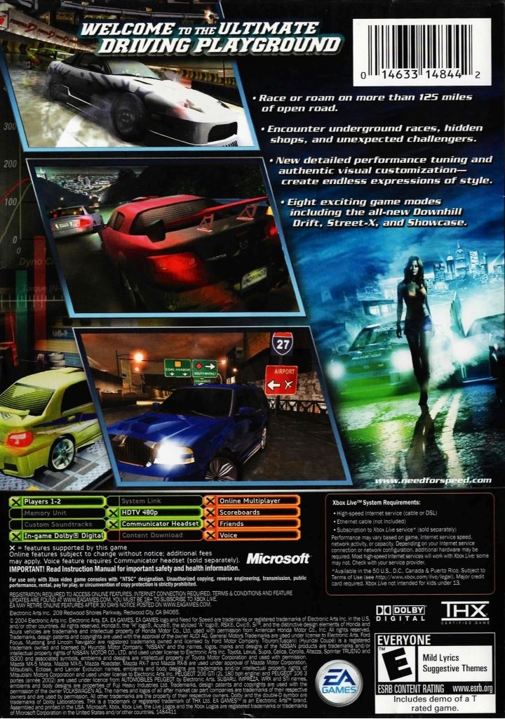 Need For Speed Underground 2 - Microsoft Xbox (EA / Electronic Arts - 2) video game collectible - Main Image 2