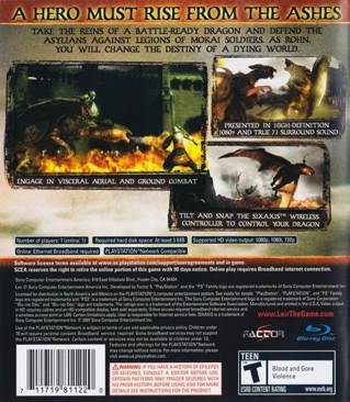 Lair - Sony PlayStation 3 (PS3) (Sony Interactive Entertainment - 2) video game collectible [Barcode 711719811220] - Main Image 2