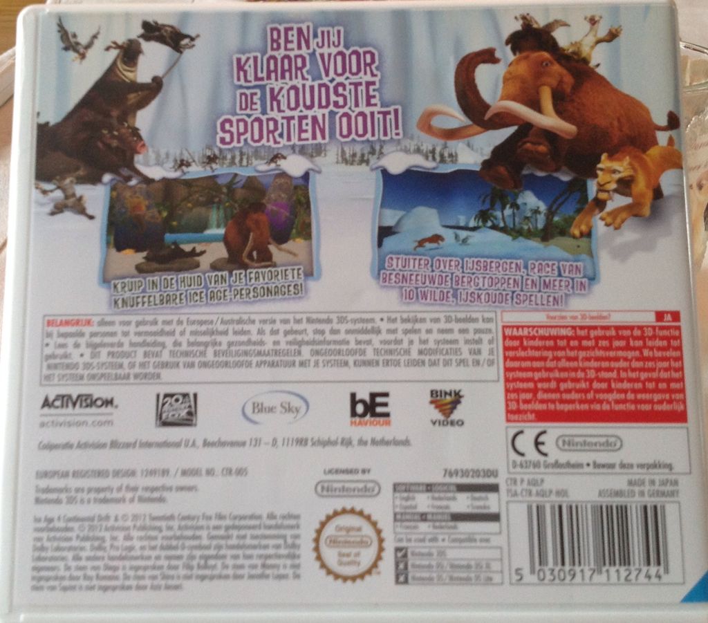 Ice Age: Continental Drift - Nintendo 3DS (Artic Games, Activision - 1) video game collectible - Main Image 2