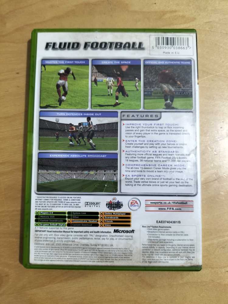 FIFA Football 2005 - Microsoft Xbox (Electronic Arts/EA Games - 4) video game collectible [Barcode 5030930038663] - Main Image 2