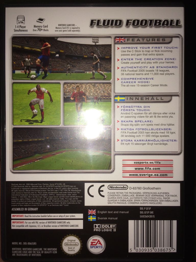 FIFA Football 2005 - Nintendo GameCube video game collectible [Barcode 5030935038675] - Main Image 2