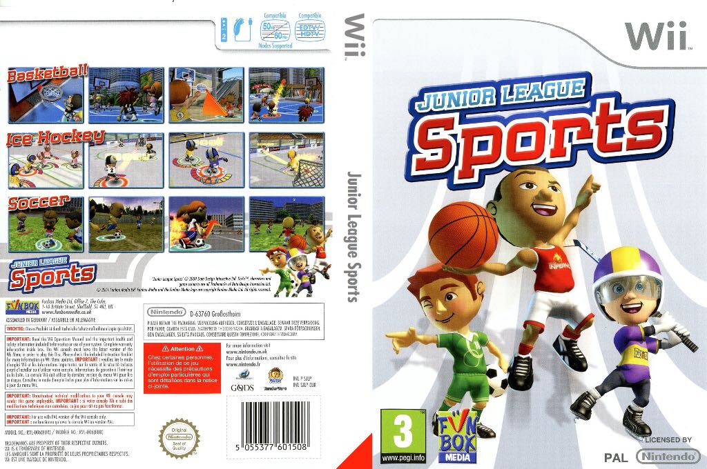 Junior League Sports - Nintendo Wii (XS Games) video game collectible [Barcode 890219002274] - Main Image 2