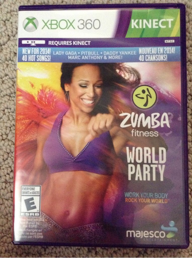 Zumba Fitness World Party - Microsoft Xbox 360 (MAJESCO ENTERTAIMENT - 1-2) video game collectible [Barcode 096427018193] - Main Image 1