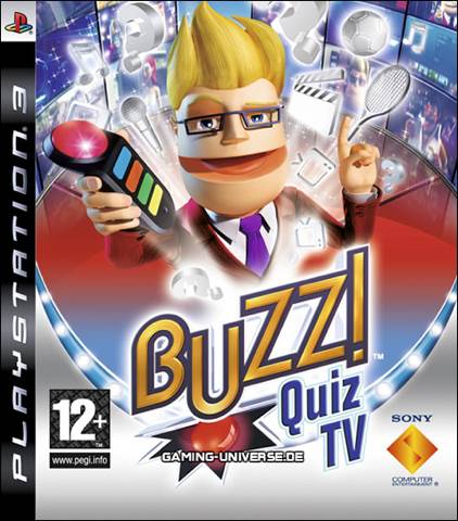 Buzz! Quiz Tv - Sony PlayStation 3 (PS3) (Sony Computer Entertainment - 1-4) video game collectible [Barcode 711719939153] - Main Image 1