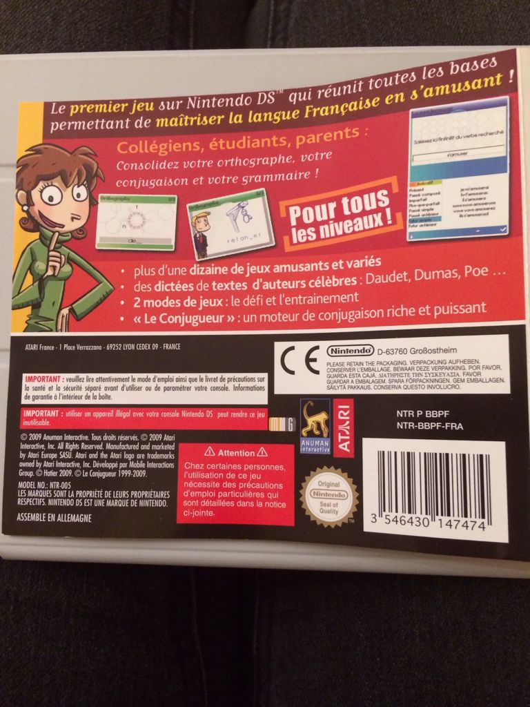Bescherelle Pratique - Nintendo DS video game collectible [Barcode 3546430147474] - Main Image 2