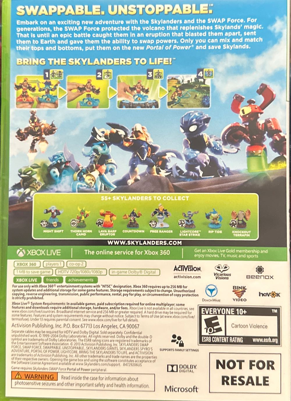 Skylanders Swapforce - Microsoft Xbox 360 video game collectible - Main Image 2