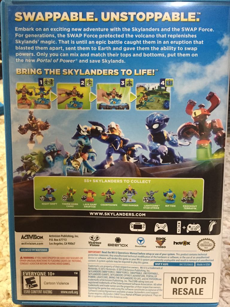 Skylanders Swapforce - Nintendo Wii U video game collectible - Main Image 2