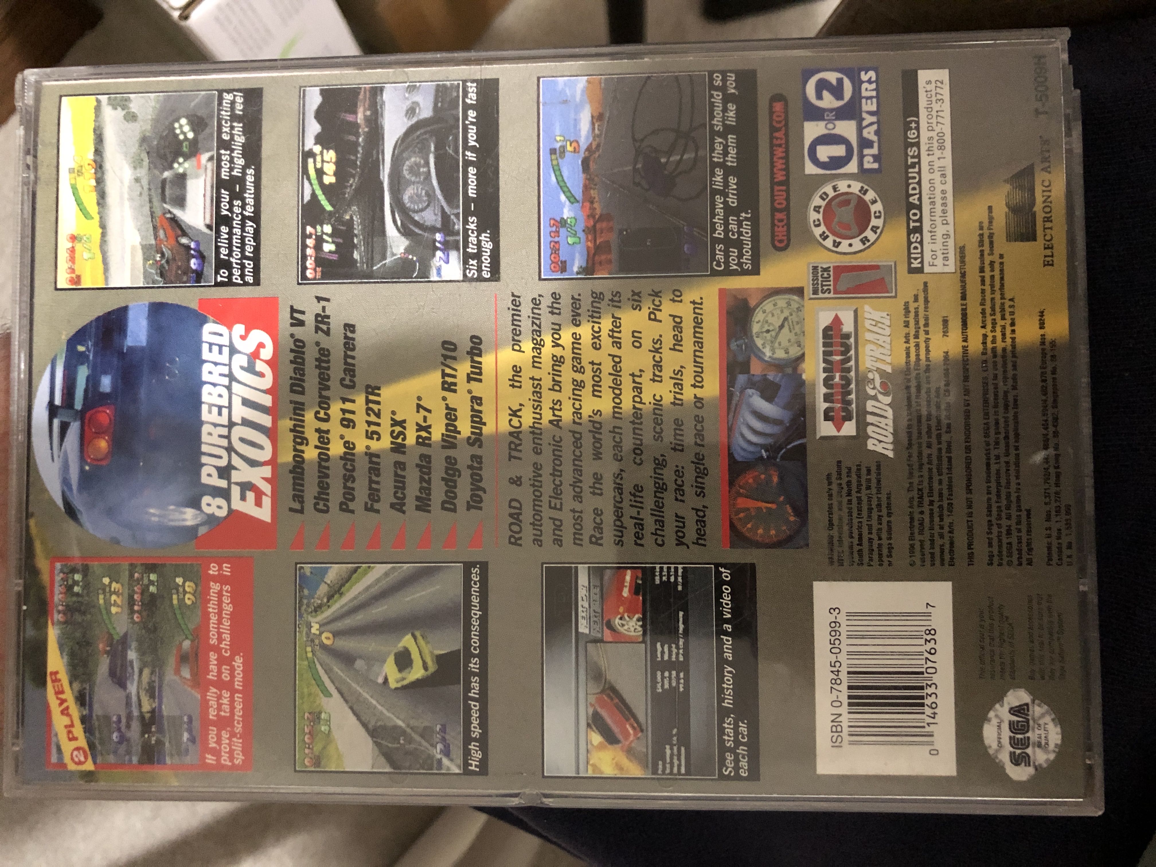 The Need for Speed - Sega Saturn (Electronic Arts/EA Games - 2) video game collectible [Barcode 014633076387] - Main Image 3