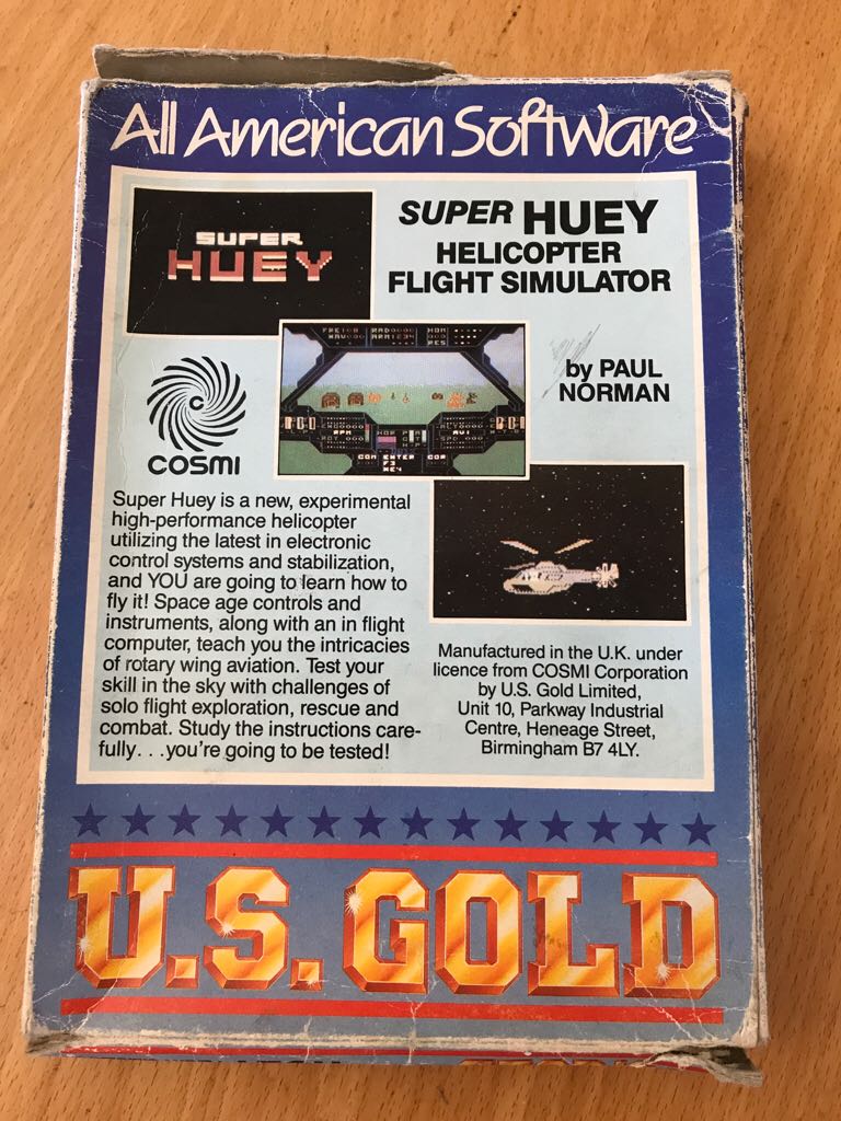 Super Huey UH-IX - Commodore 64 video game collectible - Main Image 2
