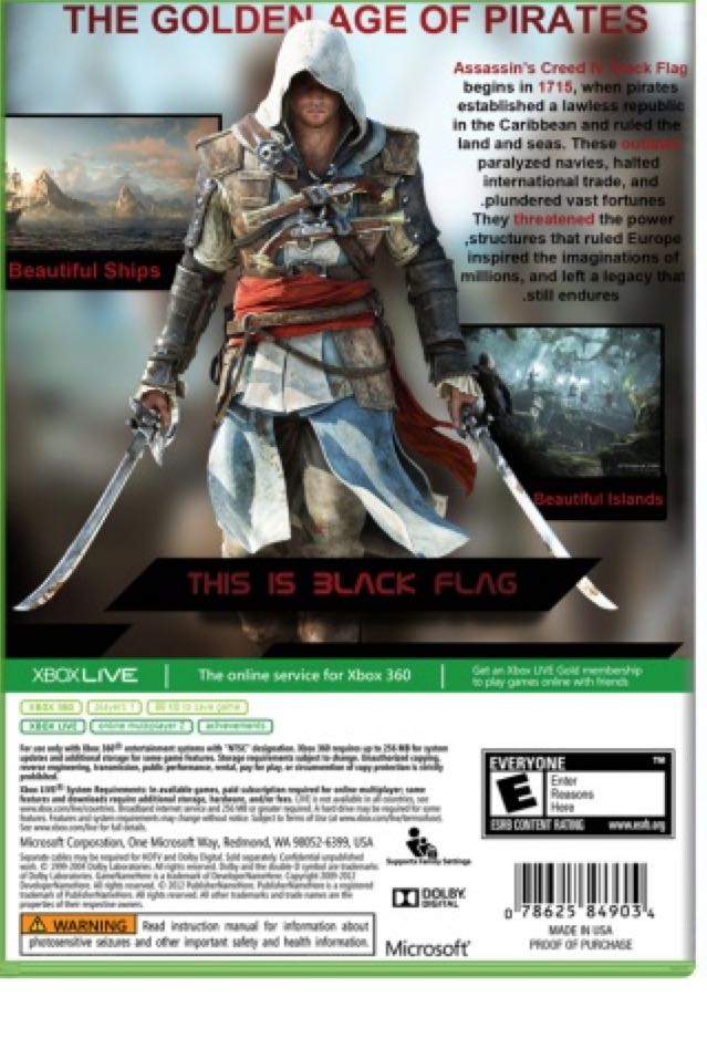 Assasins Creed 4 - Microsoft Xbox One video game collectible - Main Image 2