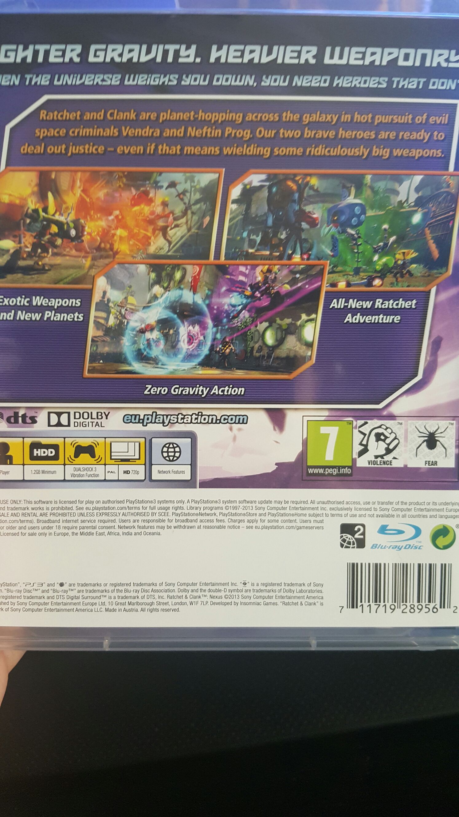 Ratchet & Clank: Nexus - Sony PlayStation 3 (PS3) (Sony Computer Enteraiment - 1) video game collectible [Barcode 711719289562] - Main Image 2