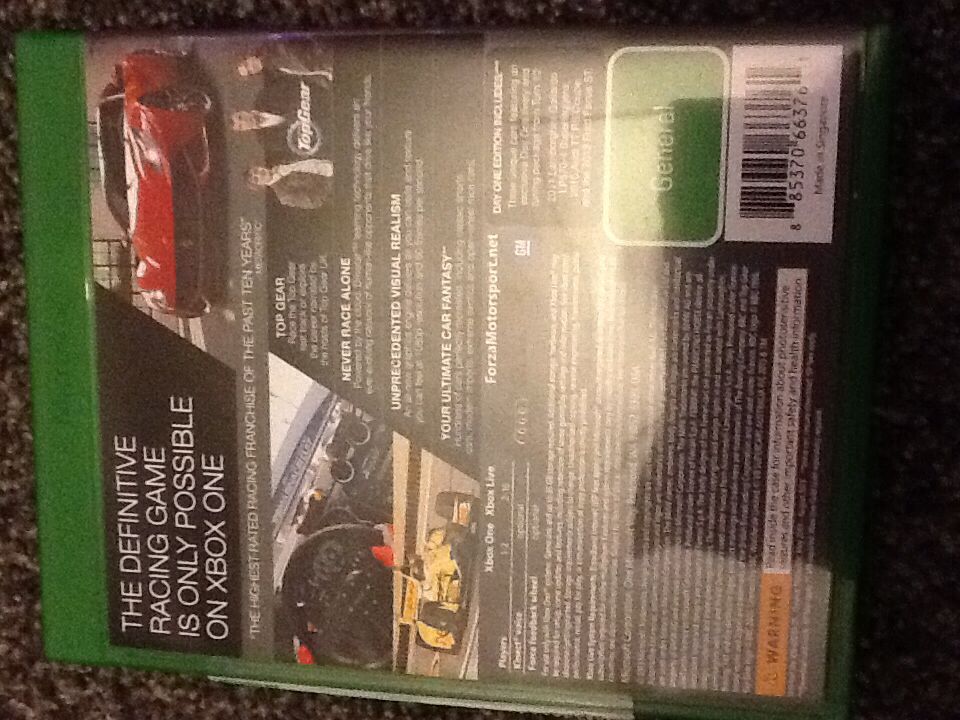 Forza Motorsport 5 - Microsoft Xbox One (Microsoft Studios - 1-10) video game collectible [Barcode 885370663761] - Main Image 2