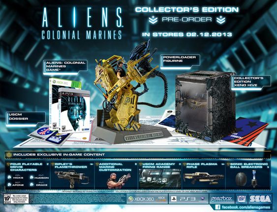Aliens Colonial Marines Collector S Edition - Sony PlayStation 3 (PS3) (Sega - 2) video game collectible [Barcode 5055277021246] - Main Image 1