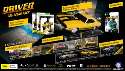 Driver SAN Francisco Collector Pack - Sony PlayStation 3 (PS3) (Ubisoft - 1-2) video game collectible [Barcode 3307217929603] - Main Image 3