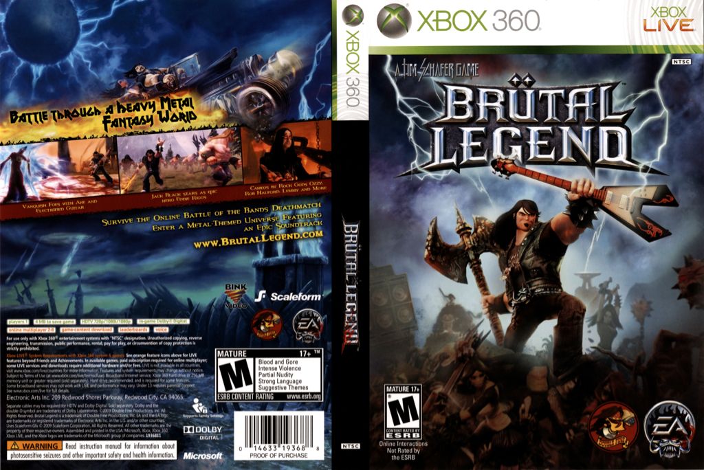 Brutal Legand - Microsoft Xbox 360 (1) video game collectible - Main Image 2