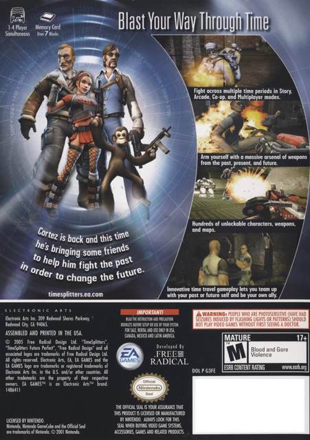TimeSplitters: Future Perfect - Nintendo GameCube (4) video game collectible [Barcode 5030947040253] - Main Image 2