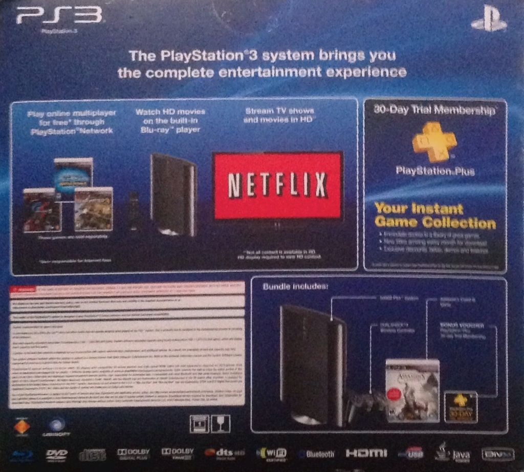 PS3 500GB Bundle: Assassin’s Creed III - Sony PlayStation 3 (PS3) (Ubisoft - 1) video game collectible - Main Image 2