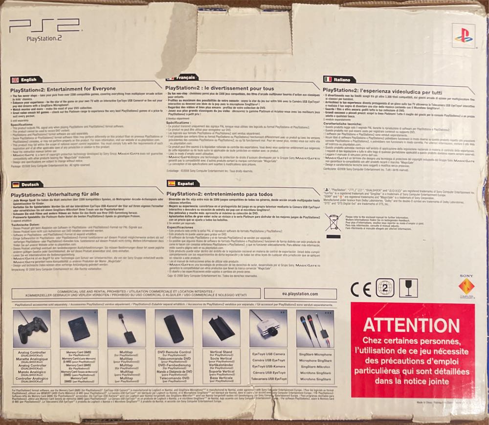 *Sony PS2 Slim [Black] - Sony PlayStation 2 (PS2) (Sony - 2) video game collectible [Barcode 711719901921] - Main Image 4