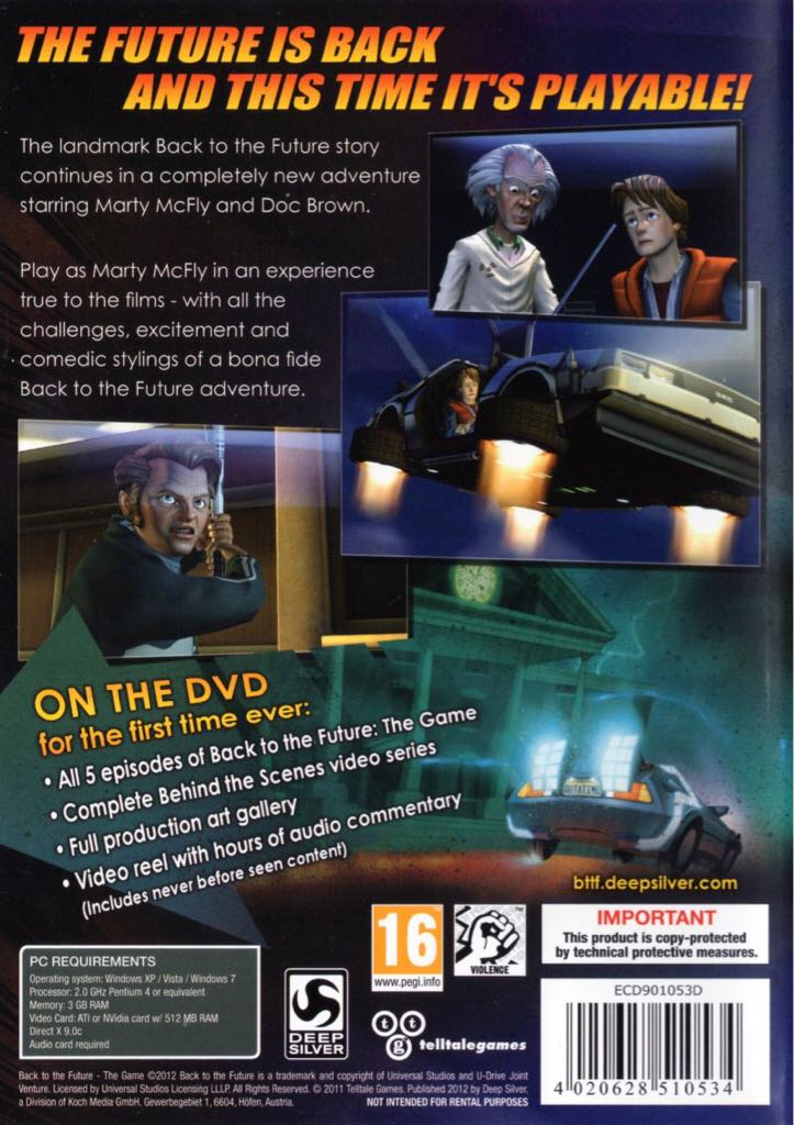 Back to the Future: The Game - PC (Telltale Games - 1) video game collectible - Main Image 2