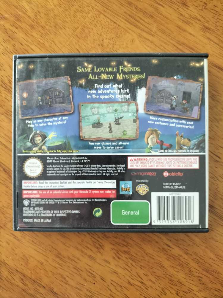 Scooby-Doo! And The Spooky Swamp - Nintendo DS (Water Brothers - 1) video game collectible [Barcode 9325336108918] - Main Image 2