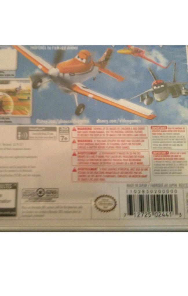 Planes - Nintendo 3DS (10) video game collectible [Barcode 712725024413] - Main Image 2
