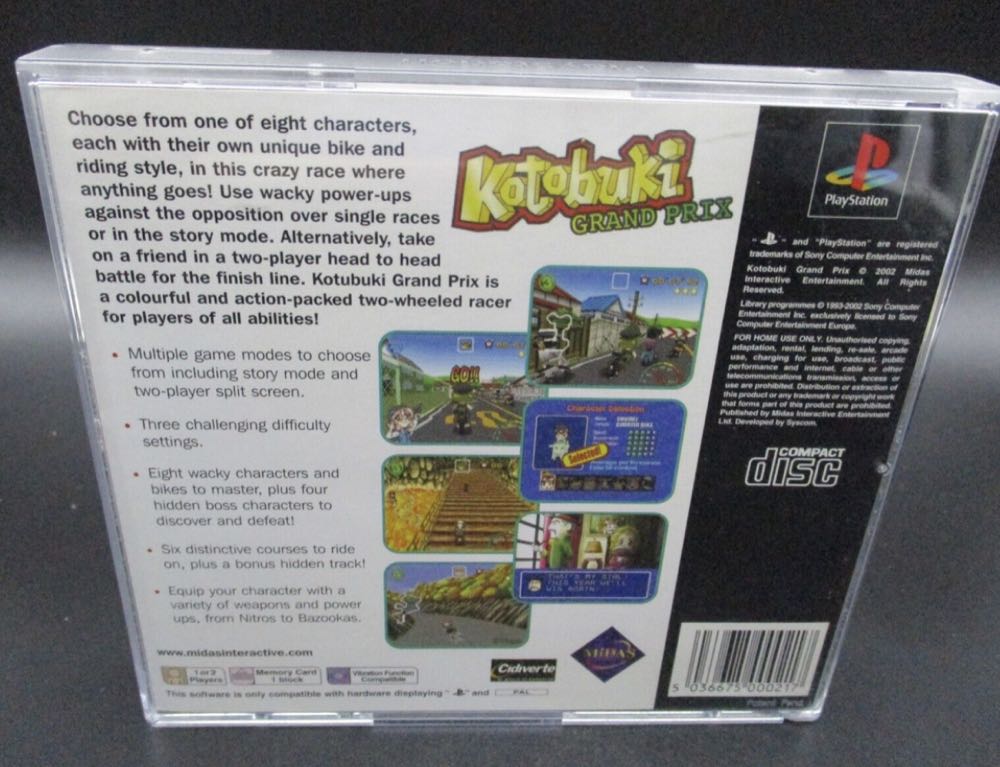 Kotobuki Grand Prix - Sony PlayStation video game collectible [Barcode 5036675000279] - Main Image 2
