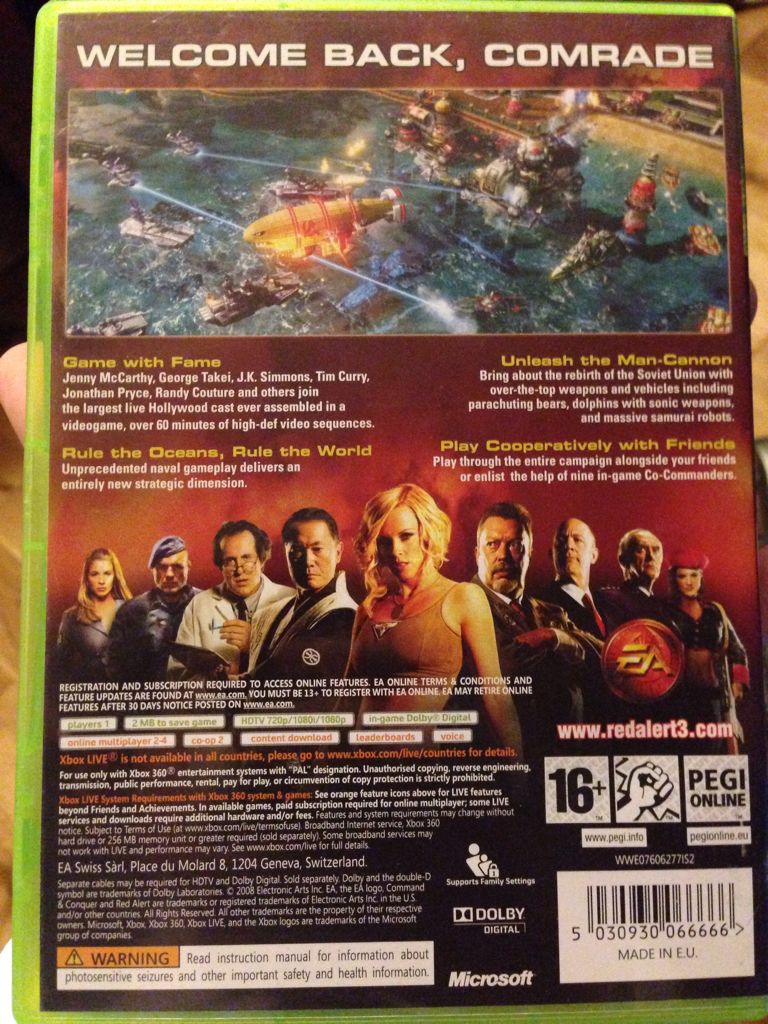 Command & Conquer: Red Alert 3 - Microsoft Xbox 360 (Electronic Arts - 4) video game collectible [Barcode 5030930066666] - Main Image 2