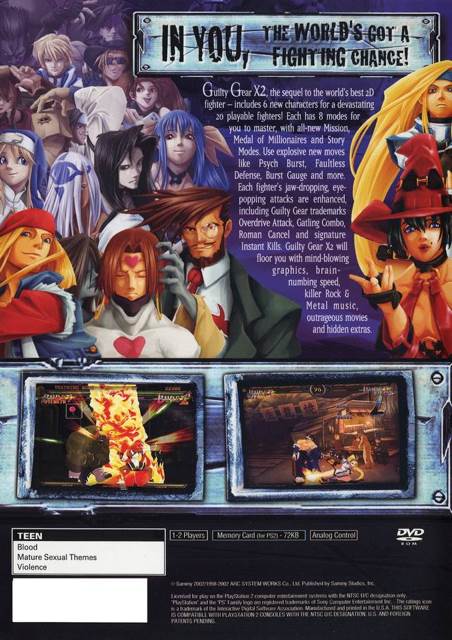 Guilty Gear XX: The Midnight Carnival - Sony PlayStation 2 (PS2) (Sammy - 2) video game collectible [Barcode 4948872450119] - Main Image 2
