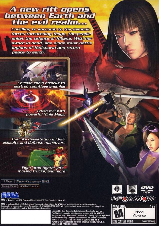 Nightshade - Sony PlayStation 2 (PS2) (Sega - 1) video game collectible [Barcode 010086630404] - Main Image 2