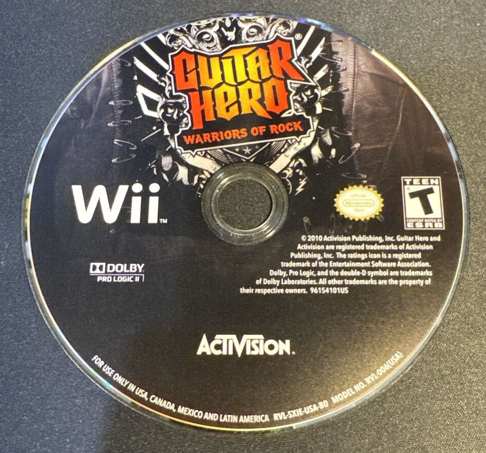Guitar Hero: Warriors Of Rock - Nintendo Wii (Activision - 4) video game collectible [Barcode 047875961562] - Main Image 3