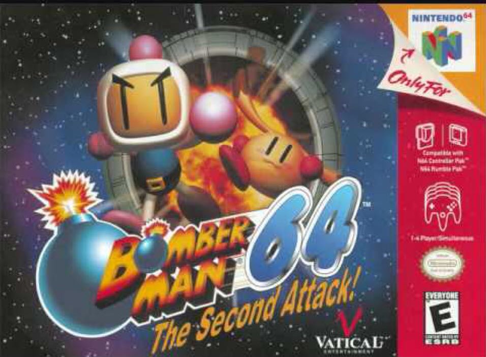 Bomberman 64 The Second Attack! - Nintendo 64 (N64) (4) video game collectible - Main Image 1