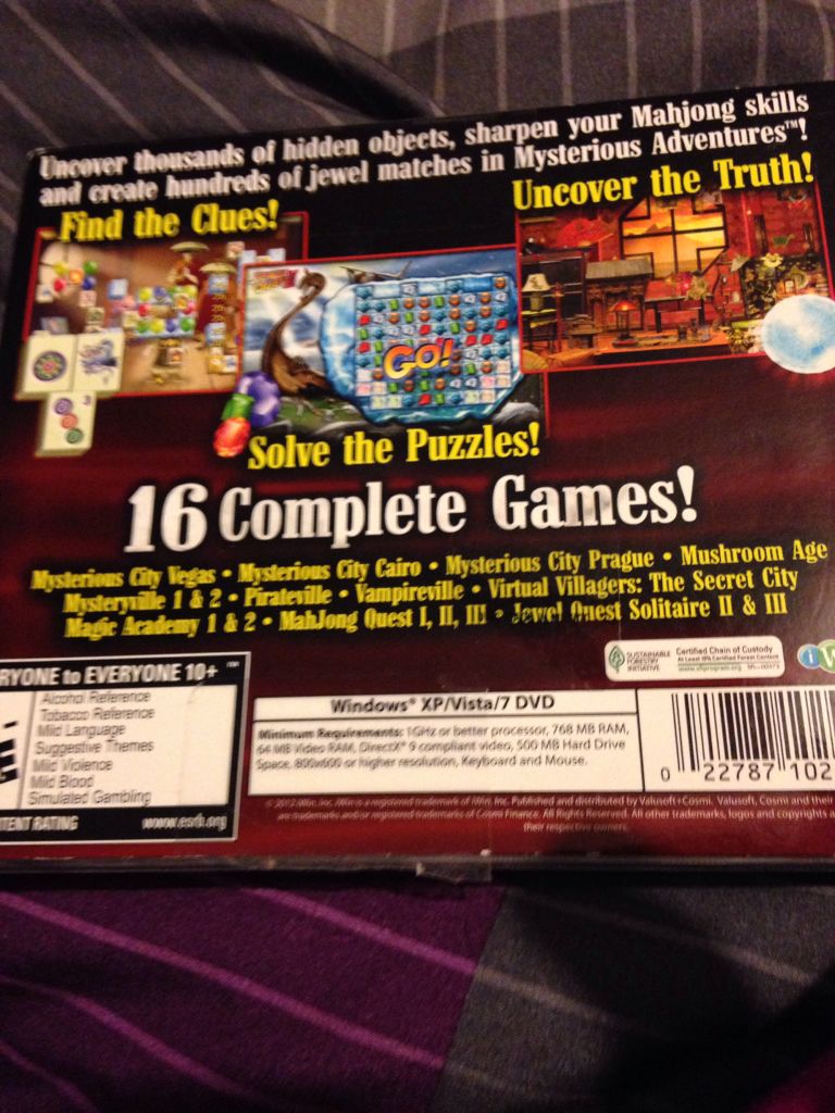 Mysterious Adventures - PC (Valusoft) video game collectible [Barcode 022787102432] - Main Image 2