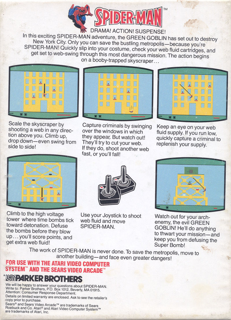Spider Man - Atari 2600 video game collectible - Main Image 2