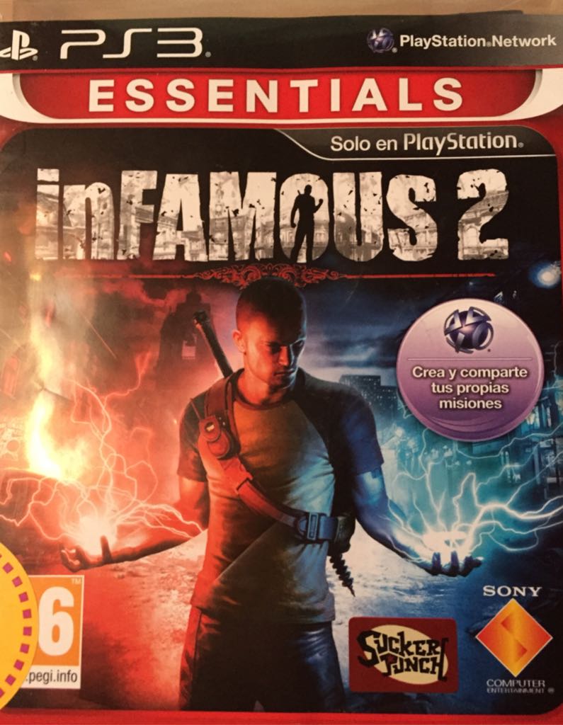 InFAMOUS 2 - Sony PlayStation 3 (PS3) (Sony Computer Entertainment - 1) video game collectible [Barcode 711719246350] - Main Image 1