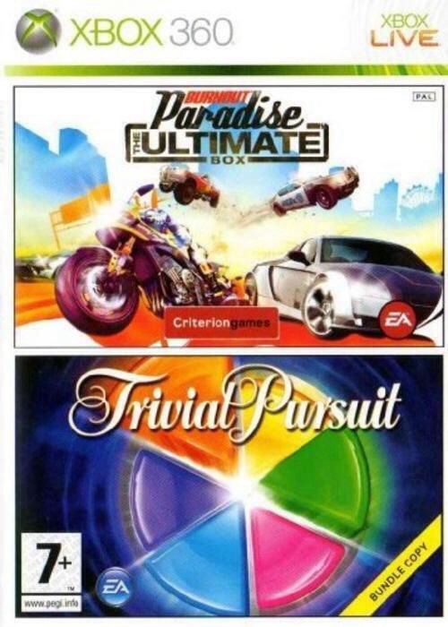 Burnout Paradise - The Ultimate Box Trivial Pursuit - Microsoft Xbox 360 ((EA) Electronic Arts - 1-4) video game collectible - Main Image 1