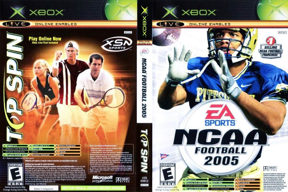 Ncaa Football 2005 - Microsoft Xbox (Ea Sports - 4) video game collectible [Barcode 014633147735] - Main Image 3