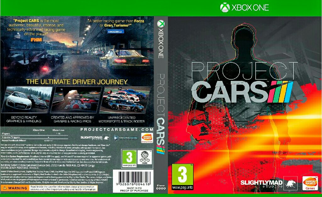 Project Cars - Microsoft Xbox One video game collectible - Main Image 2