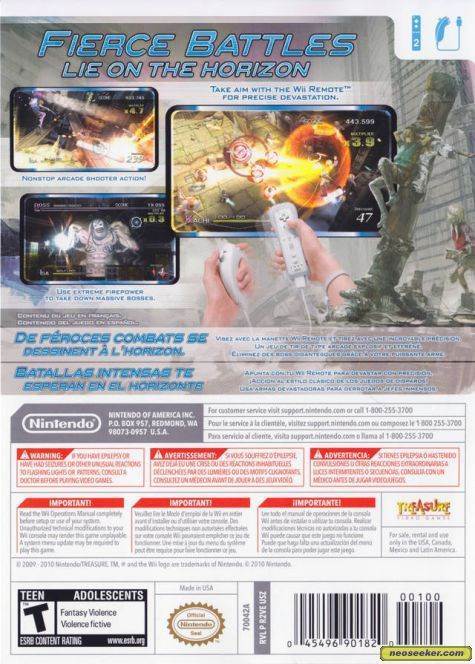 Sin & Punishment Star Successor - Nintendo Wii (Nintendo - 2 Players) video game collectible [Barcode 045496901820] - Main Image 2