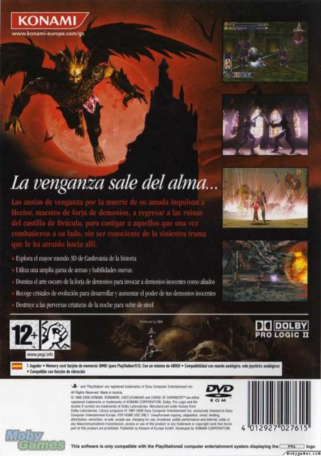 Castlevania: Curse of Darkness - Sony PlayStation 2 (PS2) (Konami - Single-Player) video game collectible [Barcode 4012927120620] - Main Image 2