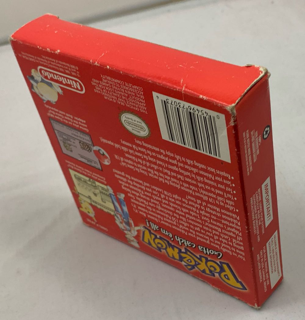 Pokémon Red Version - Nintendo Game Boy (Nintendo - 1) video game collectible [Barcode 045496730734] - Main Image 3