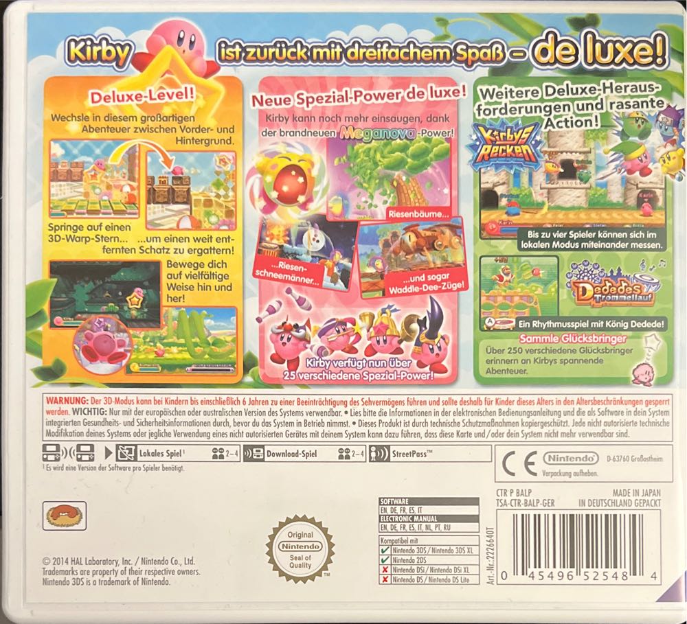 Kirby - Triple Deluxe - Nintendo 3DS (Nintendo - 1) video game collectible [Barcode 045496525484] - Main Image 2