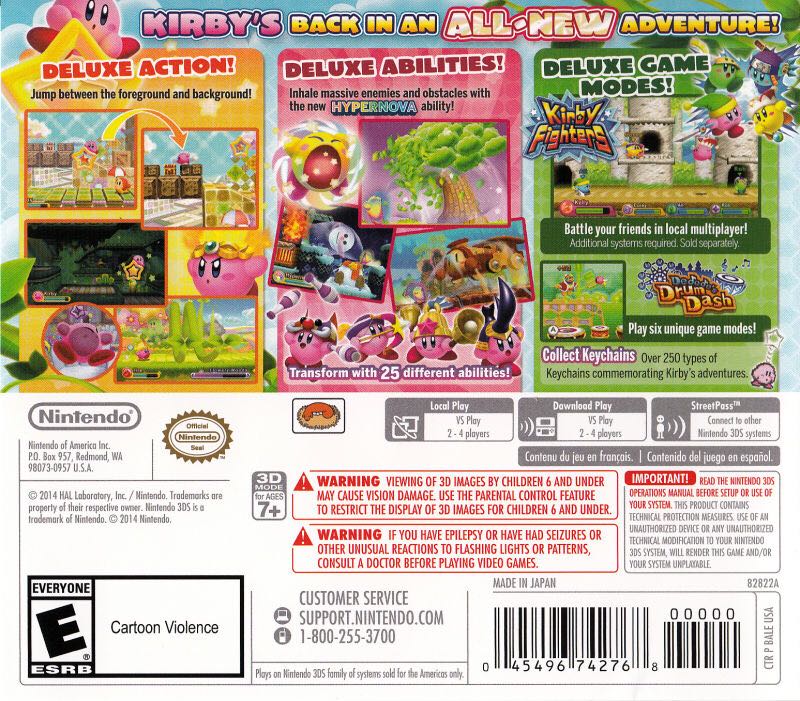 Kirby: Triple Deluxe - Nintendo 3DS (Nintendo - 1-2) video game collectible [Barcode 045496743864] - Main Image 2