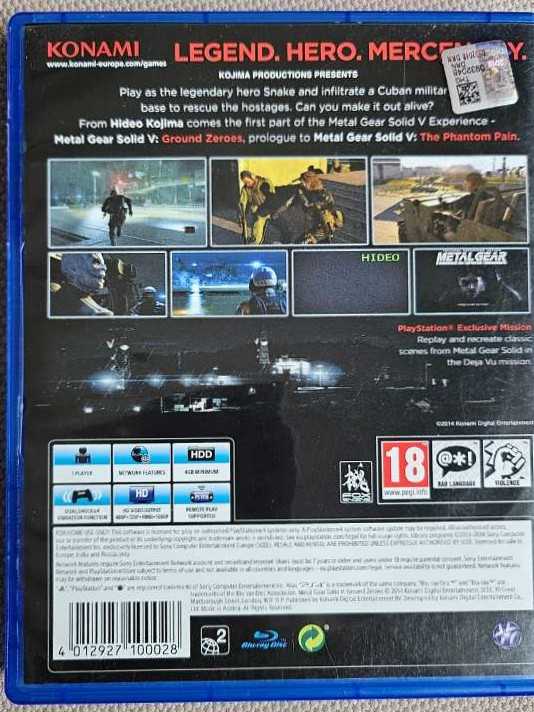Metal Gear Solid V: Ground Zeroes - Sony PlayStation 4 (PS4) (Konami - 1) video game collectible [Barcode 083717202899] - Main Image 4