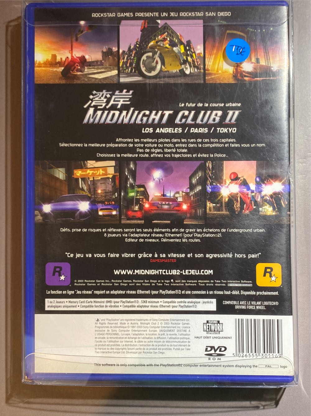 Midnight Club 2 - Sony PlayStation 2 (PS2) (Rockstar Games - 1-2) video game collectible [Barcode 5026555301169] - Main Image 3