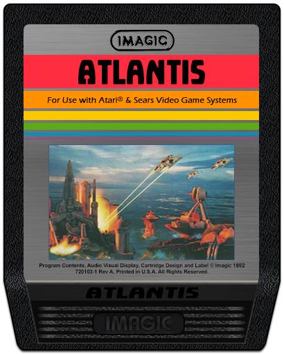 Atlantis - Atari 2600 (Imagic - 2) video game collectible [Barcode 047875710108] - Main Image 3