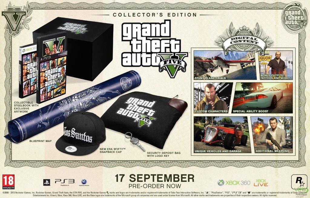 GTA V Collectors Edition - Sony PlayStation 4 (PS4) (Rock Star Games) video game collectible - Main Image 2