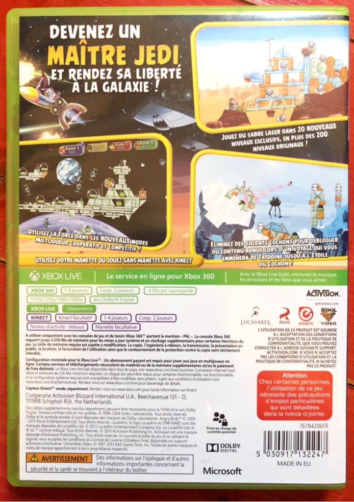 Angry Birds : Star Wars - Microsoft Xbox 360 (Activision - 4) video game collectible [Barcode 5030917132247] - Main Image 2